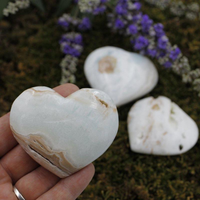 Rare Caribbean Aragonite Heart Kalat District, Pakistan-Nature's Treasures