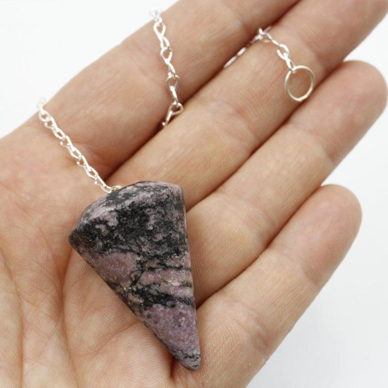 Rhodonite Pendulum || Emotional Balancer And Self-Healing-Nature's Treasures