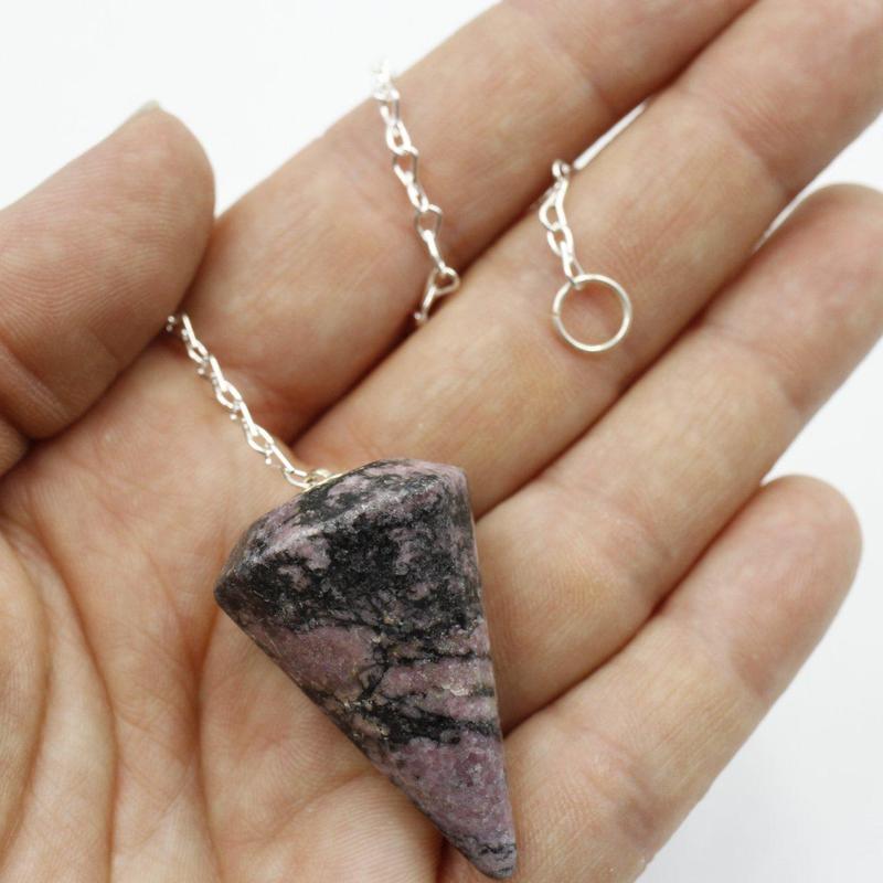 Rhodonite Pendulum || Emotional Balancer And Self-Healing-Nature's Treasures