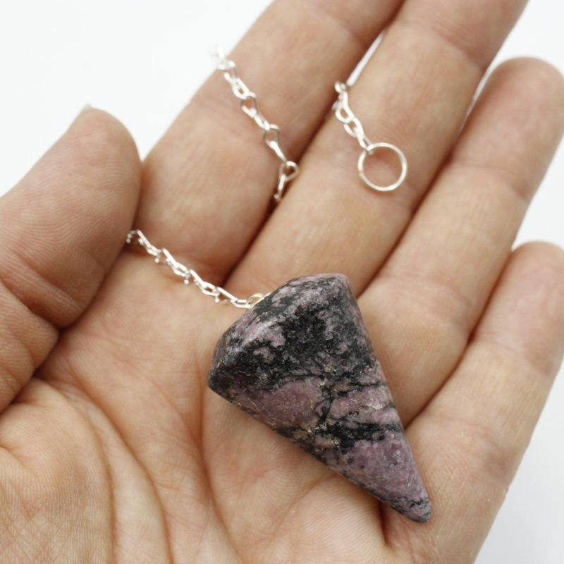 Rhodonite Pendulum || Emotional Balancer And Self-Healing-Nature's Treasures