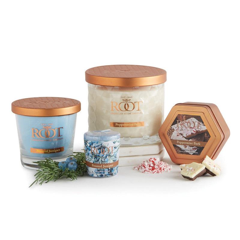 Root Candles Holiday Legacy Collection || Peppermint Bark-Nature's Treasures