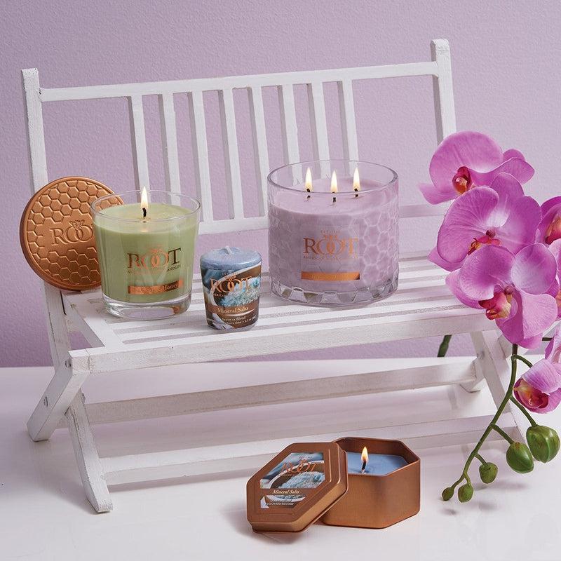 Root Candles Legacy Fragrances Collection || Teak & Orchid-Nature's Treasures