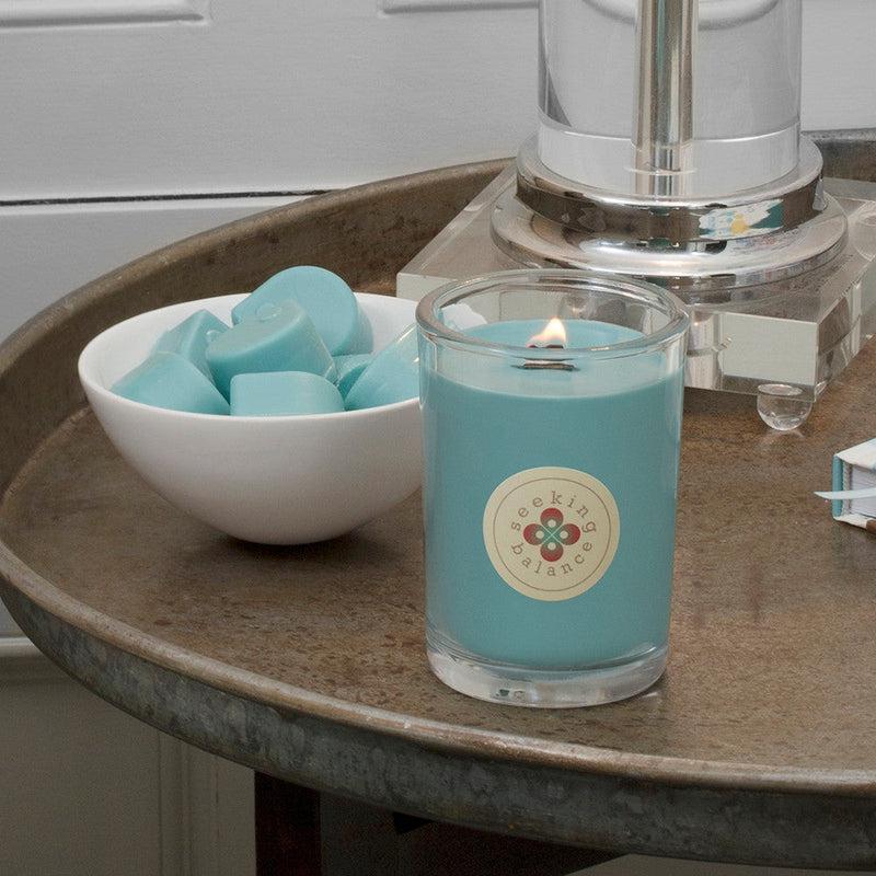 Root Candles Seeking Balance Spa Collection || Awaken - Basil & Lime-Nature's Treasures