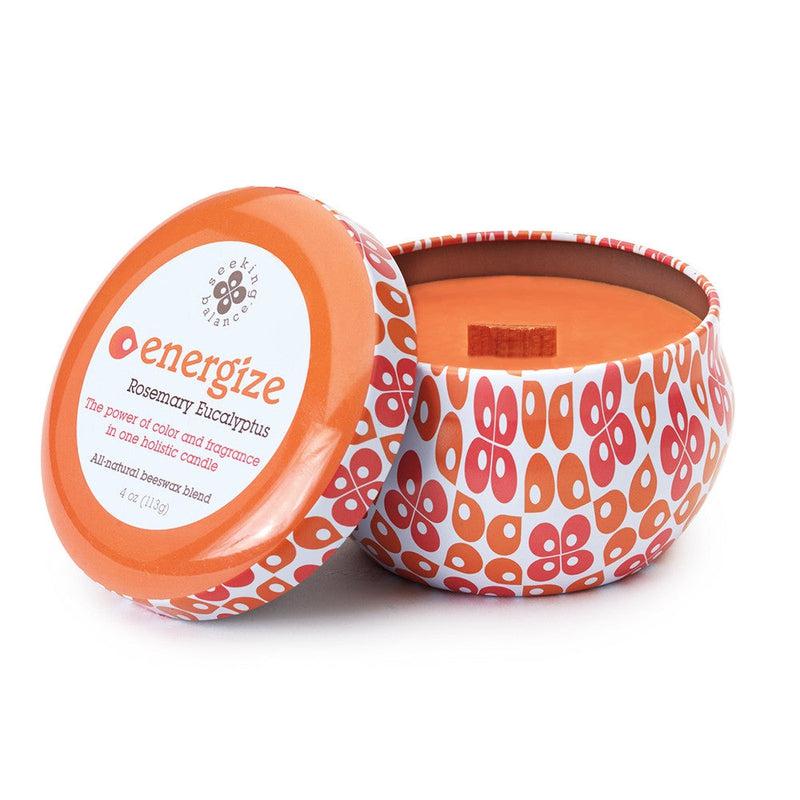 Root Candles Seeking Balance Spa Collection || Energize - Rosemary Eucalyptus-Nature's Treasures