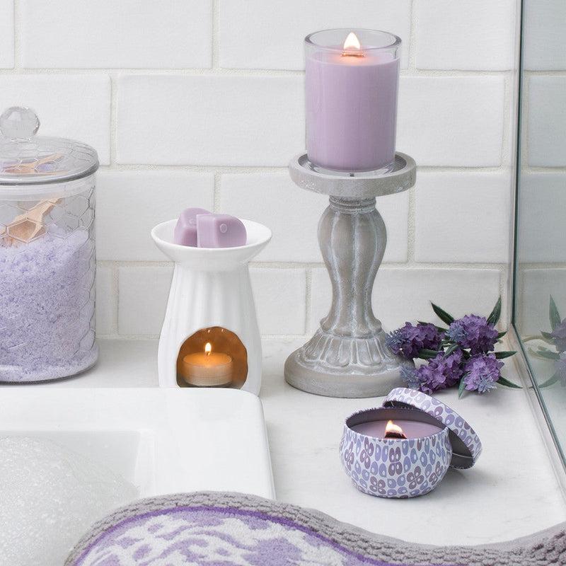 Root Candles Seeking Balance Spa Collection || Relax - Geranium Lavender-Nature's Treasures