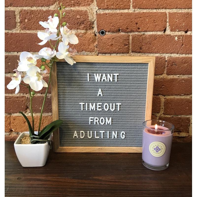 Root Candles Seeking Balance Spa Collection || Relax - Geranium Lavender-Nature's Treasures