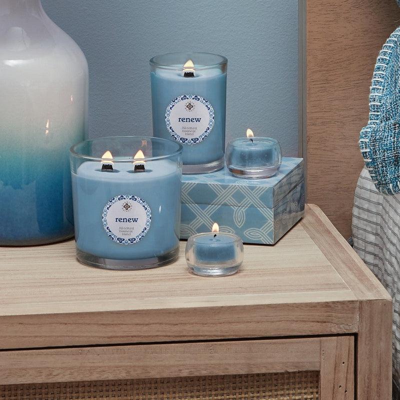 Root Candles Seeking Balance Spa Collection || Renew - Seaside Cypress and Cedar Leaf-Nature's Treasures