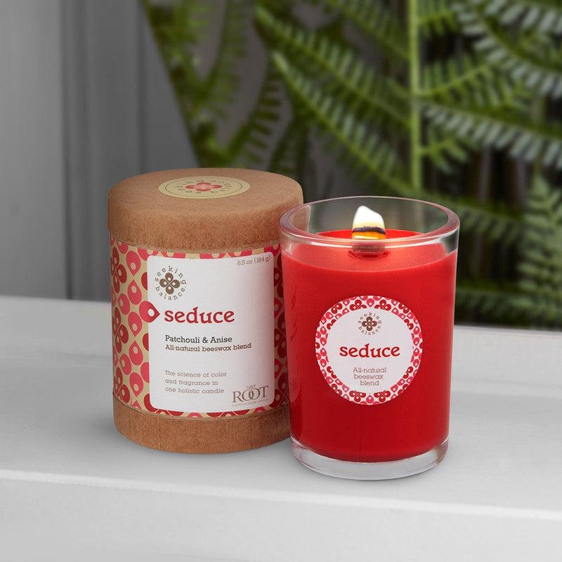 Root Candles Seeking Balance Spa Collection || Seduce - Patchouli & Anise-Nature's Treasures
