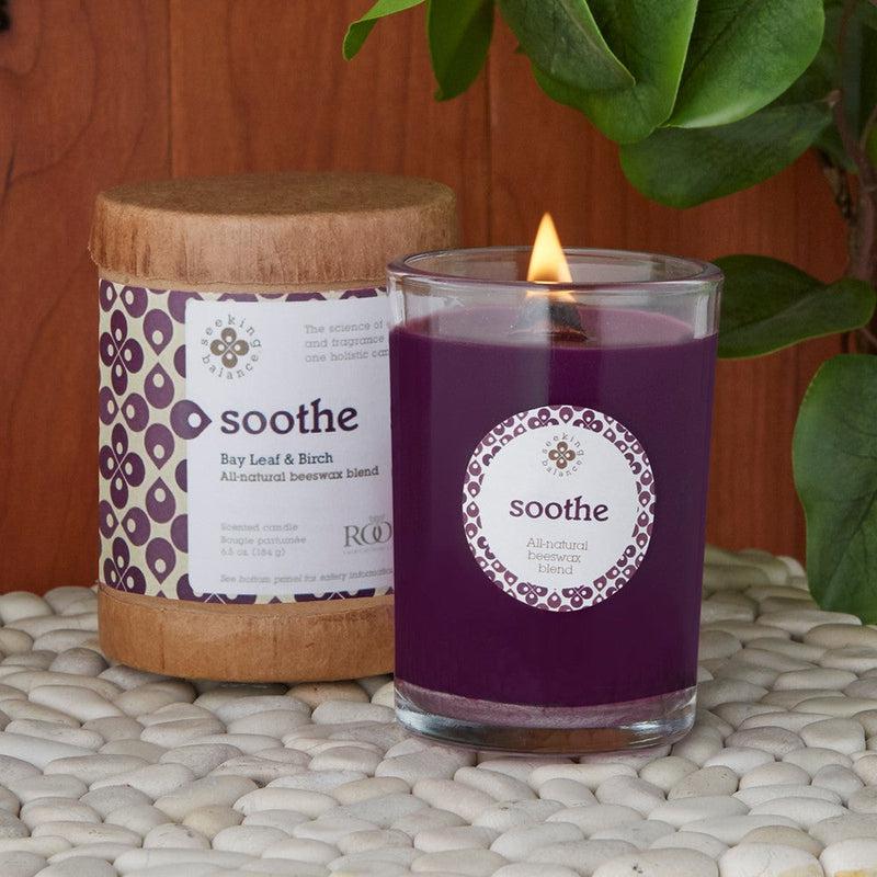 Root Candles Seeking Balance Spa Collection || Soothe - Bay Leaf and Birch-Nature's Treasures
