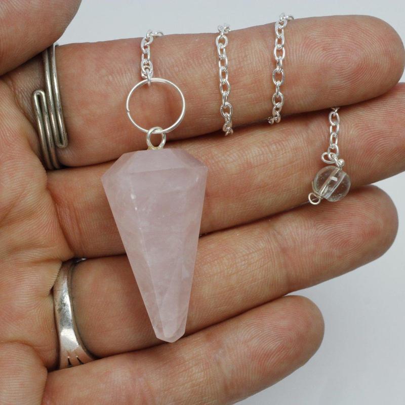 Rose Quartz Pendulum-Nature's Treasures