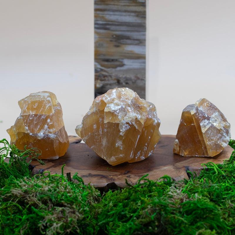 Rough Honey Calcite Single Chunk || Mexico-Nature's Treasures