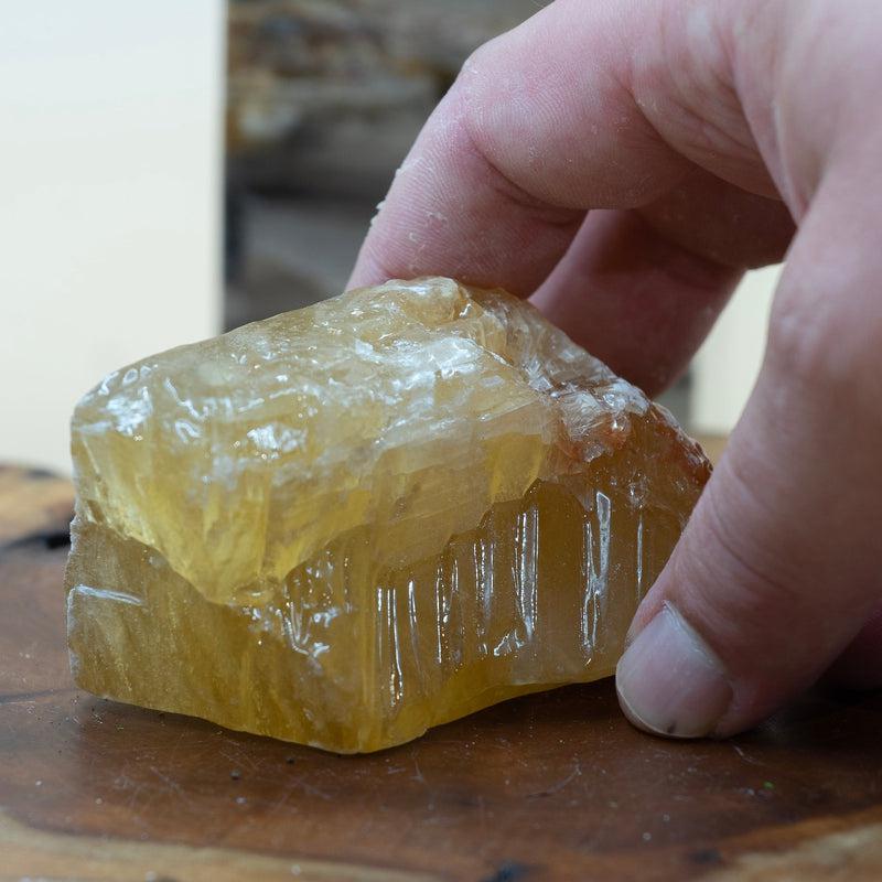 Rough Honey Calcite Single Chunk || Mexico-Nature's Treasures