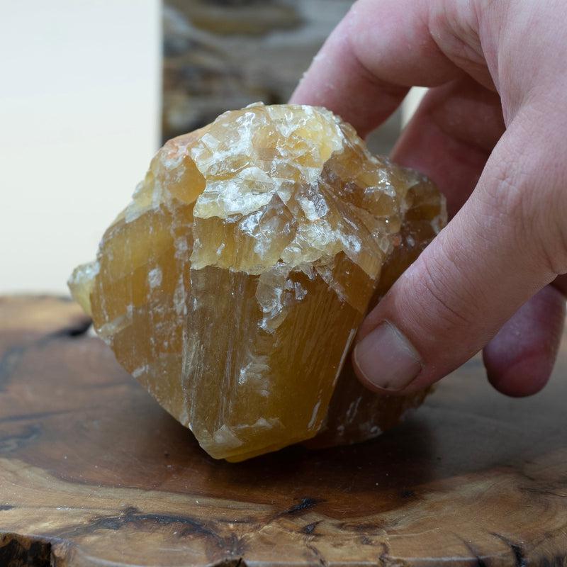 Rough Honey Calcite Single Chunk || Mexico-Nature's Treasures