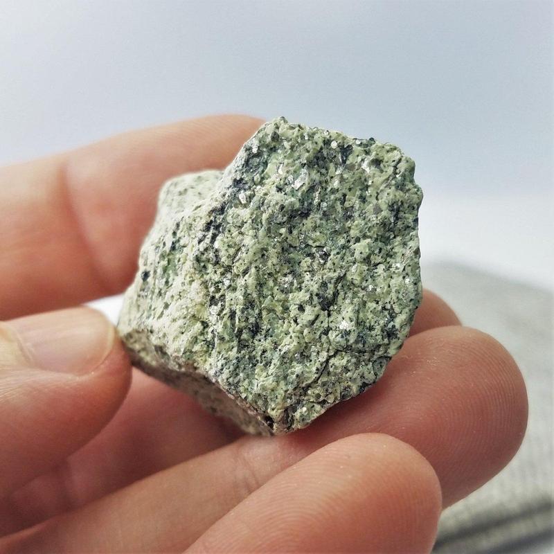 Rough Seraphinite in 6oz Burlap Bag || Russia-Nature's Treasures