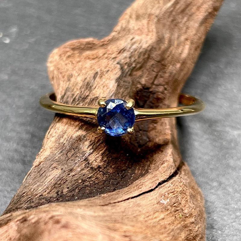 Royal Kings Blue Kyanite Ring || 14K Vermeil Yellow Gold || From Brazil-Nature's Treasures