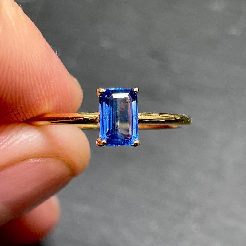 Royal Kings Blue Kyanite Ring || 14K Vermeil Yellow Gold || From Brazil-Nature's Treasures