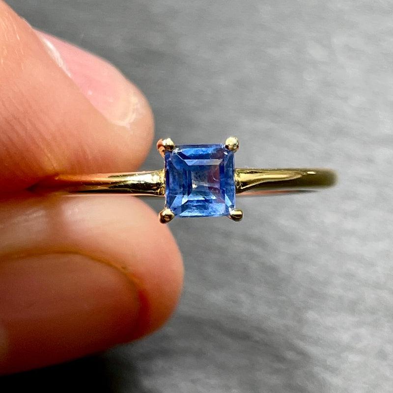 Royal Kings Blue Kyanite Ring || 14K Vermeil Yellow Gold || From Brazil-Nature's Treasures