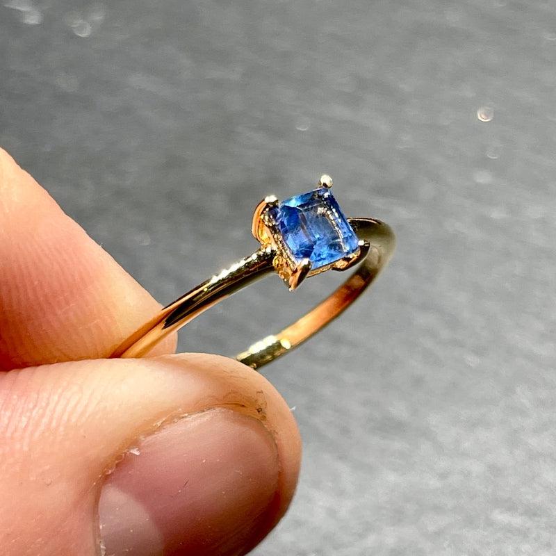 Royal Kings Blue Kyanite Ring || 14K Vermeil Yellow Gold || From Brazil-Nature's Treasures