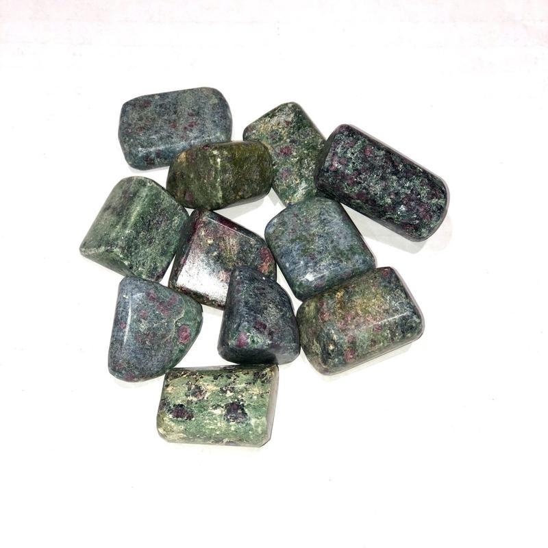 Ruby Fuchsite Tumble - Green Muscovite-Nature's Treasures