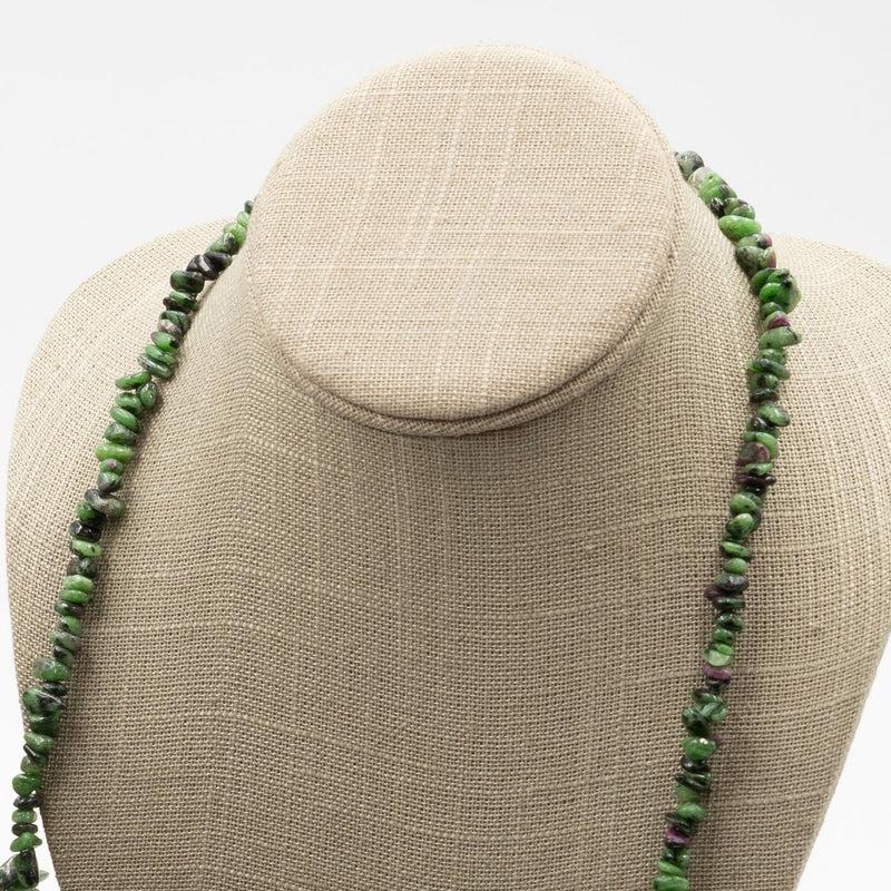 Ruby Zoisite Chip Necklace-Nature's Treasures