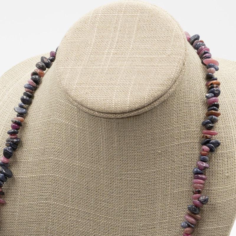 Ruby and Sapphire Chip Necklace-Nature's Treasures