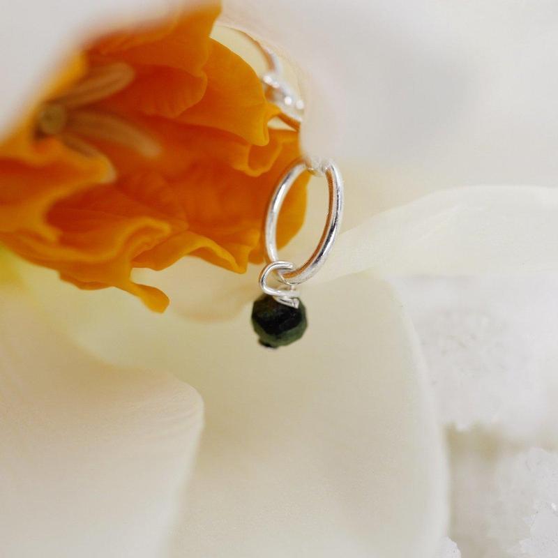 Ruby in Zoisite Dainty Faceted Necklace || .925 Sterling Silver-Nature's Treasures