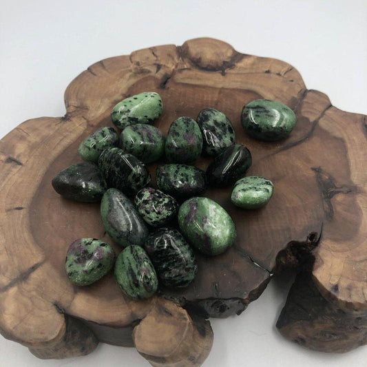 Ruby in Zoisite Tumbles-Nature's Treasures