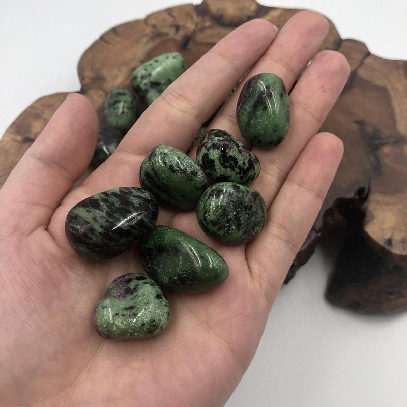 Ruby in Zoisite Tumbles-Nature's Treasures