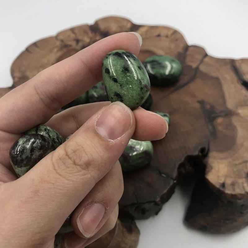 Ruby in Zoisite Tumbles-Nature's Treasures