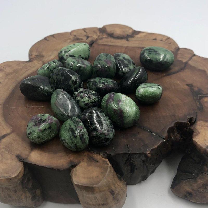 Ruby in Zoisite Tumbles-Nature's Treasures