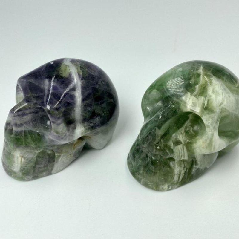 SHOW PRODUCT: Fluorite Skull Carvings-Nature's Treasures