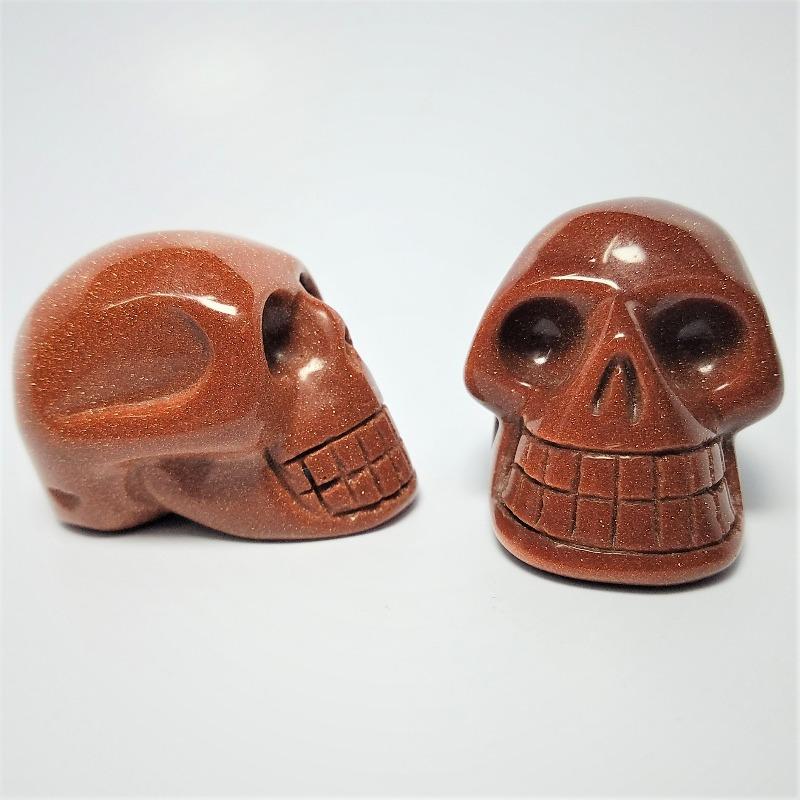 SHOW PRODUCT: Goldstone Skull Carving-Nature's Treasures