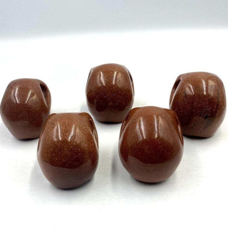 SHOW PRODUCT: Goldstone Skull Carving-Nature's Treasures