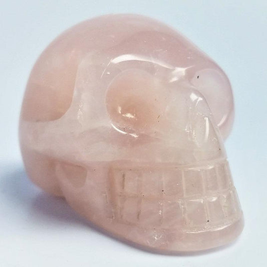 Polished Rose Quartz Skull Carvings || Brazil-Nature's Treasures