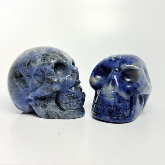 Polished Sodalite Skull Carvings || Brazil-Nature's Treasures