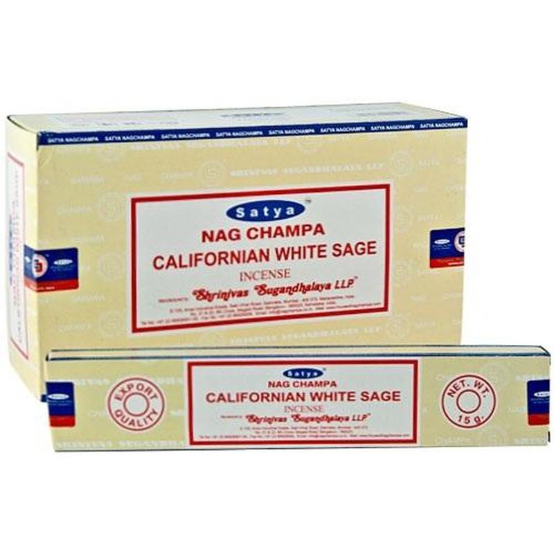 Satya Sai Baba "California White Sage" Masala Incense Sticks - 15 Gram-Nature's Treasures