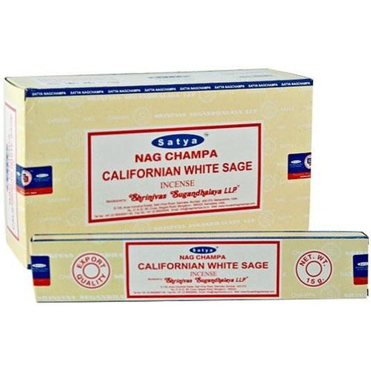 Satya Sai Baba "California White Sage" Masala Incense Sticks - 15 Gram-Nature's Treasures