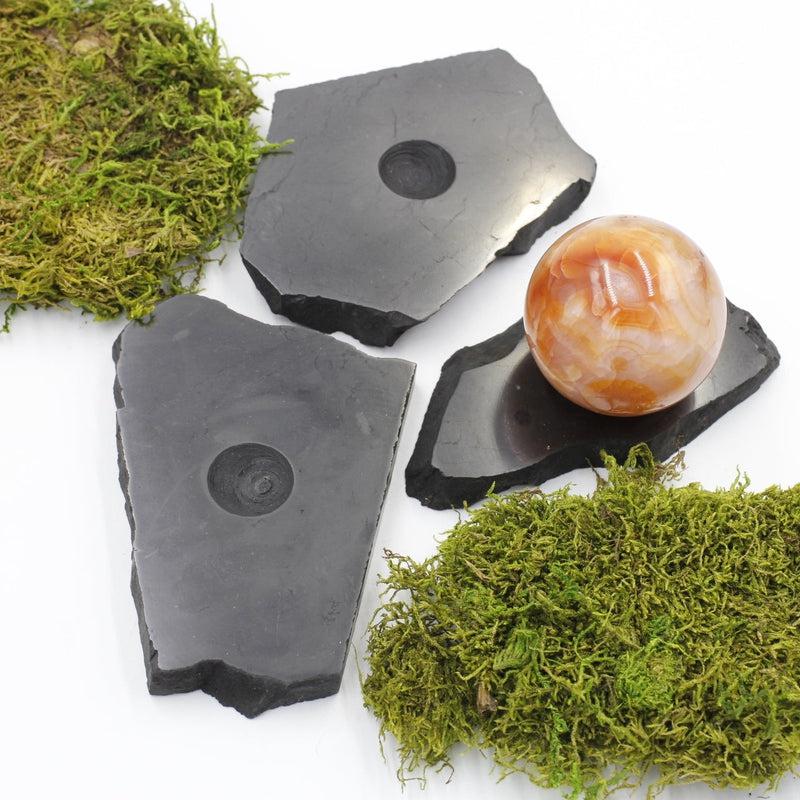 Shungite EMF Protector Sphere Holder || Protection, EMF Blocker || Russia-Nature's Treasures