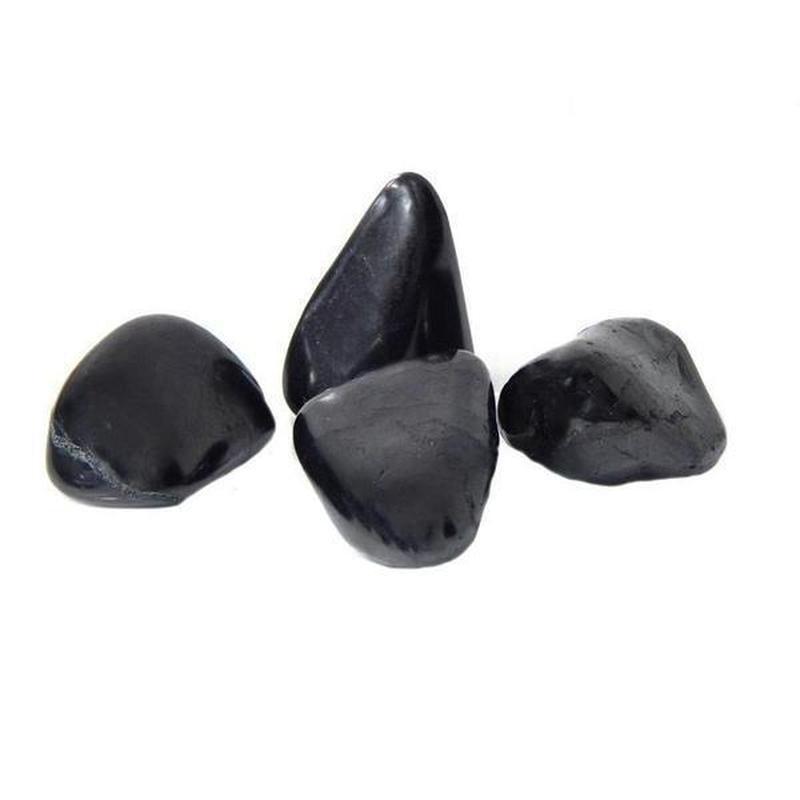 Shungite Polished Tumble Stone Medium-Nature's Treasures