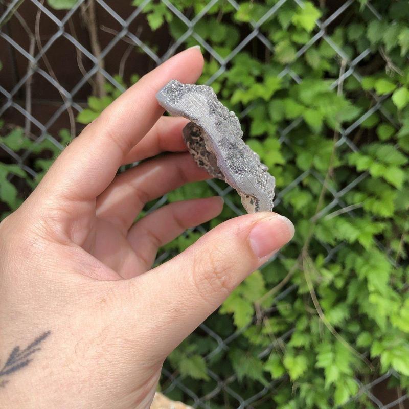 Silver Plated Amethyst Heart Cluster-Nature's Treasures