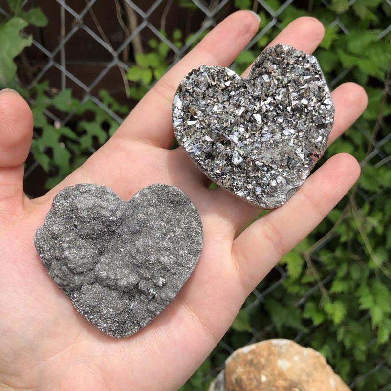 Silver Plated Amethyst Heart Cluster-Nature's Treasures