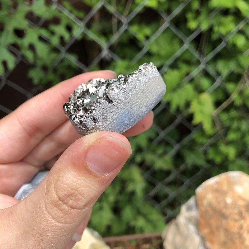 Silver Plated Amethyst Heart Cluster-Nature's Treasures