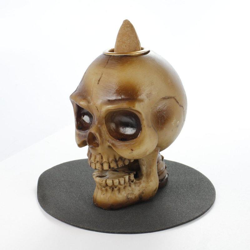 Skull Backflow Incense Burner LED-Nature's Treasures