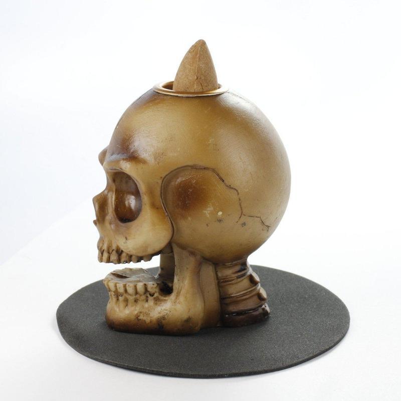 Skull Backflow Incense Burner LED-Nature's Treasures