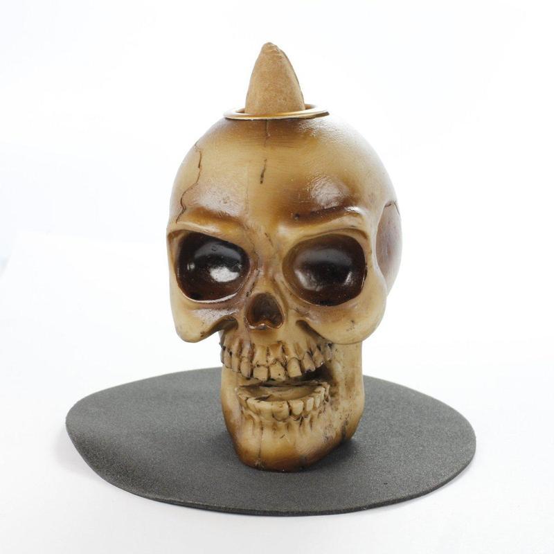 Skull Backflow Incense Burner LED-Nature's Treasures
