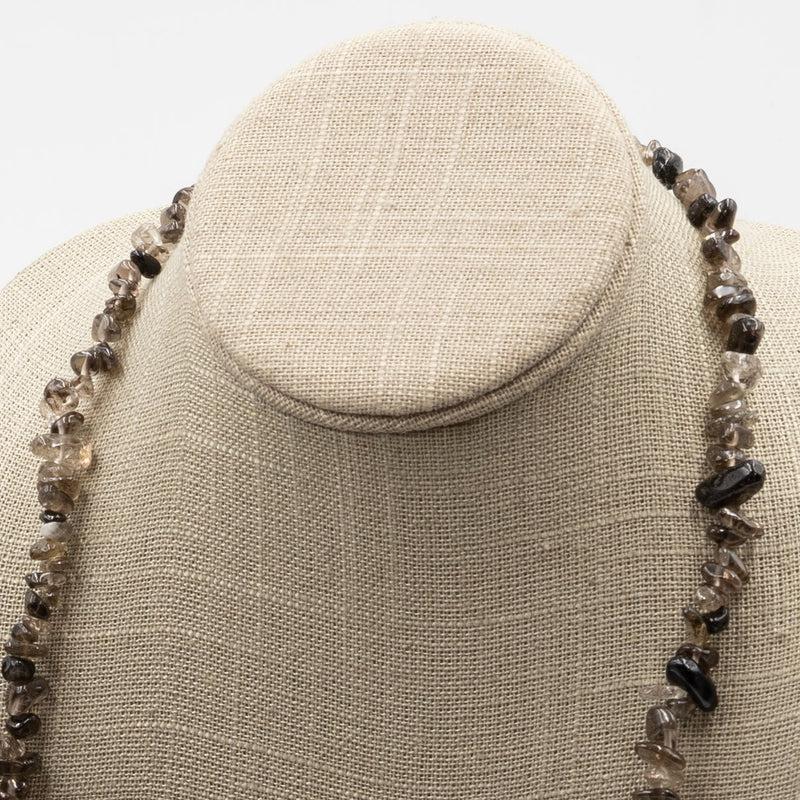 Smoky Quartz Chip Necklace-Nature's Treasures