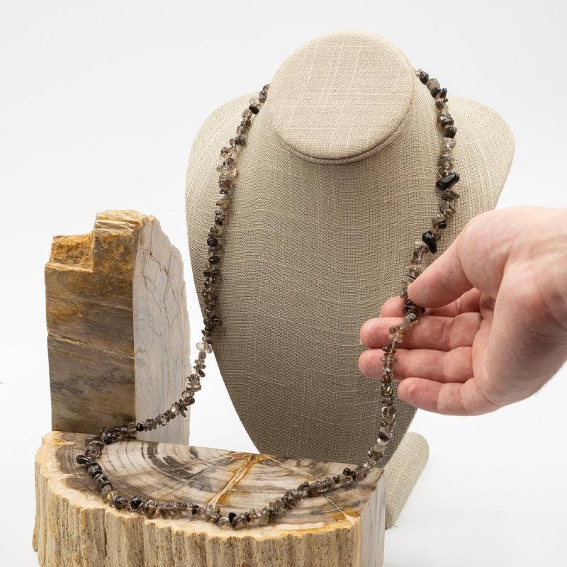 Smoky Quartz Chip Necklace-Nature's Treasures