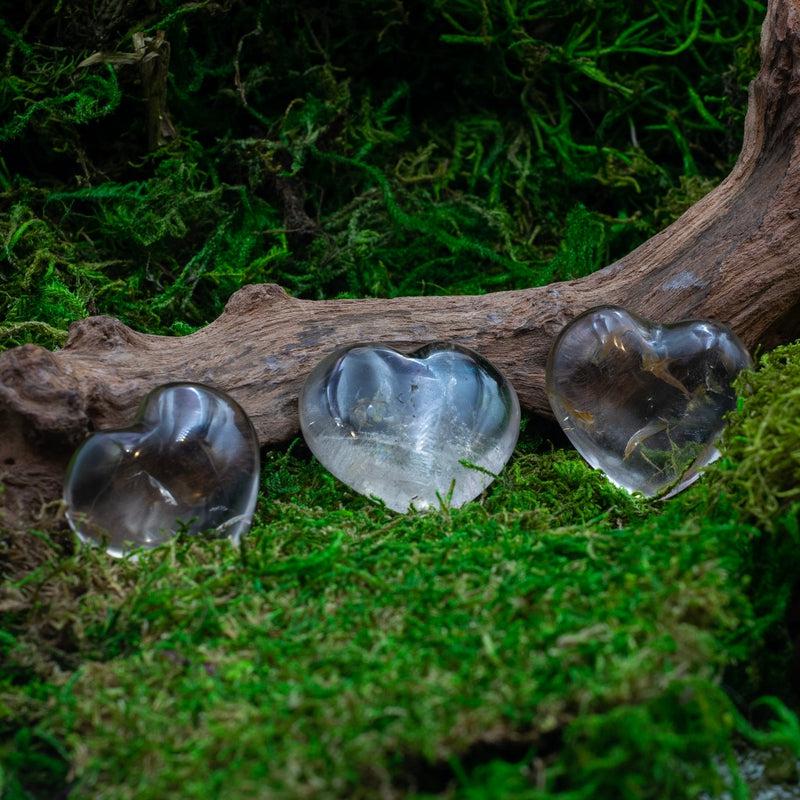 Smoky Quartz Pocket Pocket Heart 40 MM || Grounding, Protection || Madagascar-Nature's Treasures