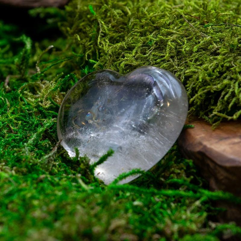 Smoky Quartz Pocket Pocket Heart 40 MM || Grounding, Protection || Madagascar-Nature's Treasures