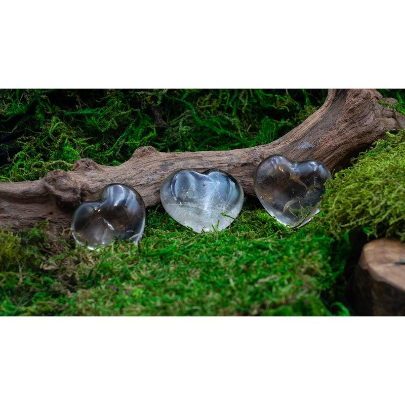 Smoky Quartz Pocket Pocket Heart 40 MM || Grounding, Protection || Madagascar-Nature's Treasures